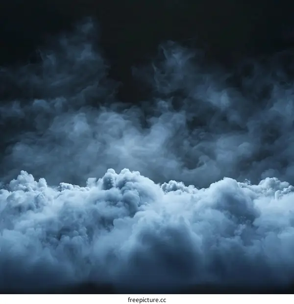 Blue and white smoke background