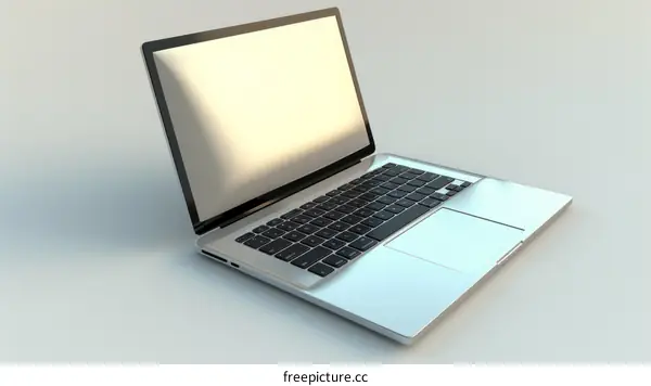 silver macbook laptop open with blank screen