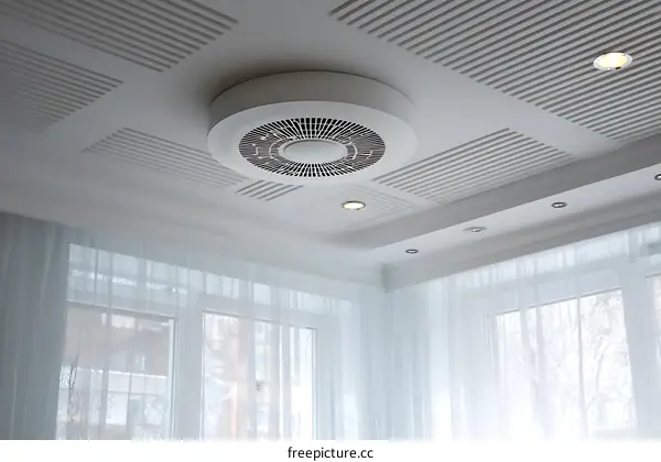 Modern Ceiling Design with Ventilation System