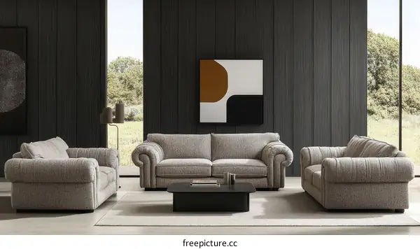 Modern Classic Sofa Set Living Room