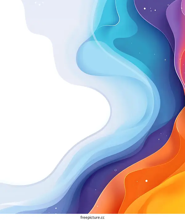 Abstract Colorful Wavy Design Background