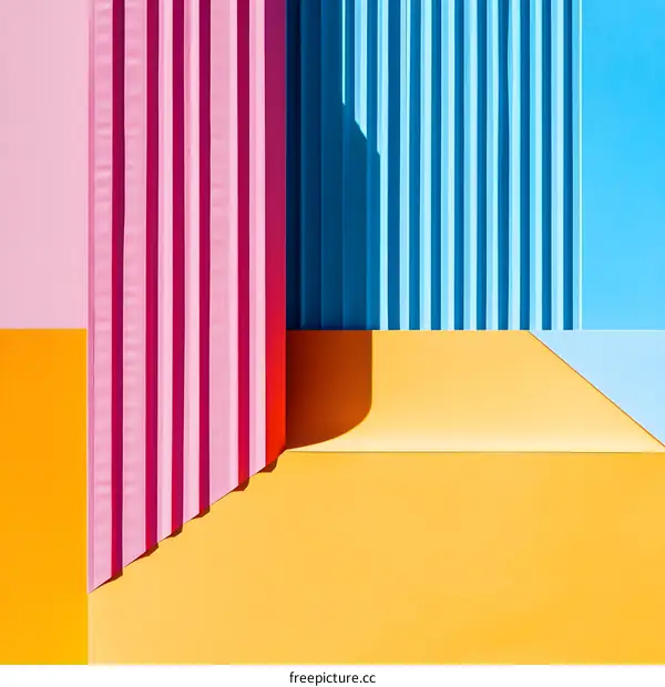 Abstract Geometric Shapes in Pastel Colors