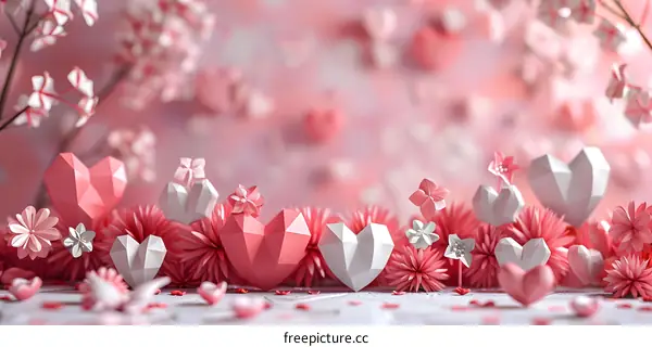 Pink Valentines Day background image