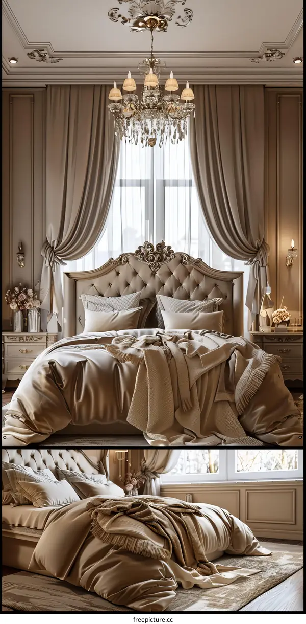 Luxury Bedroom Interior Design Illustration