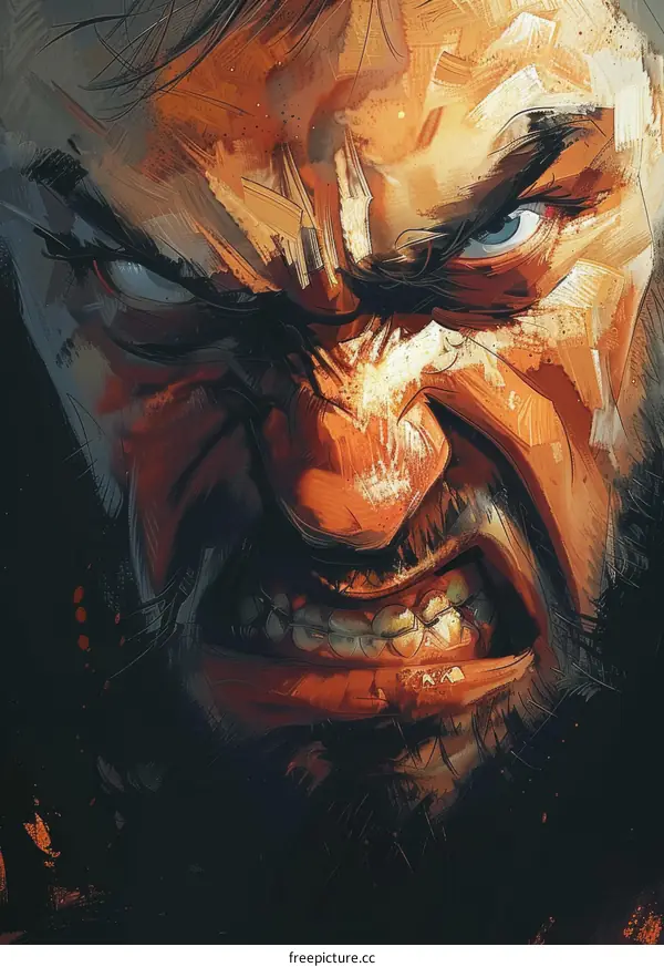 Wolverine angry face