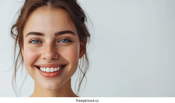 Portrait of a Smiling Young Woman