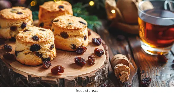 Warm Scones with Tea