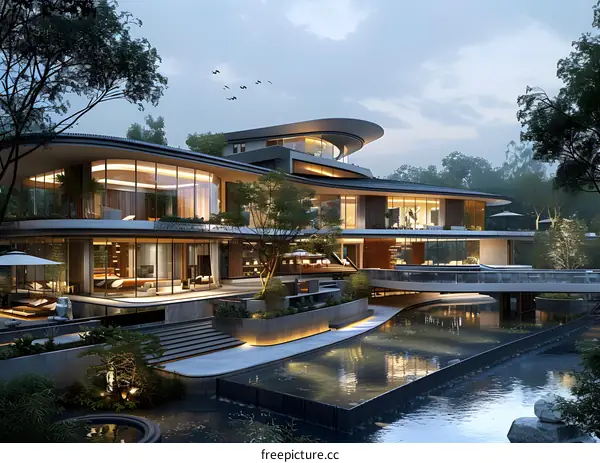 A Modern House in Harmony with Nature