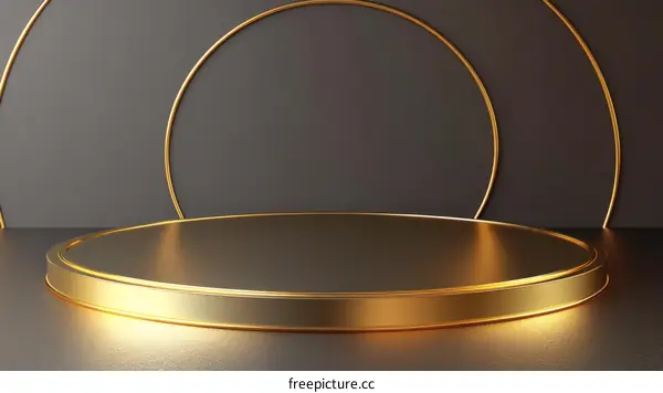 Luxury Gold Podium Display Background