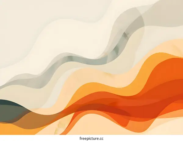 Abstract Background With Wavy Lines