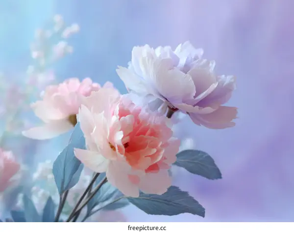 Delicate Pastel Flowers Bouquet