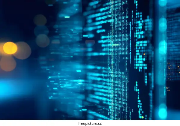 Abstract Digital Code Background