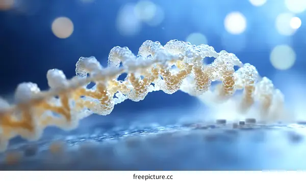 3D Illustration of DNA Structure