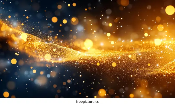 Golden Glitter Background Design