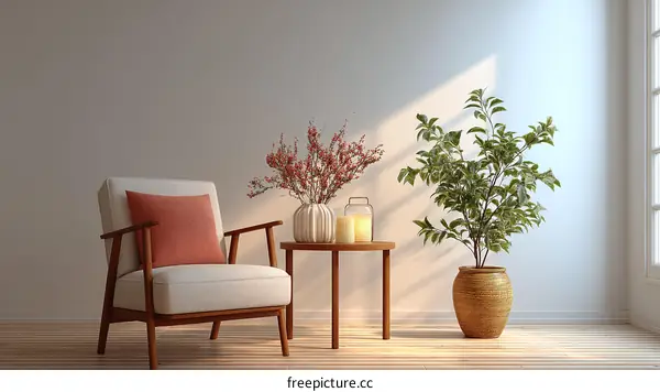 Modern Cozy Living Room Illustration