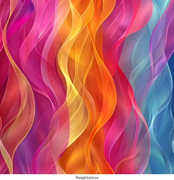 Colorful abstract wave background