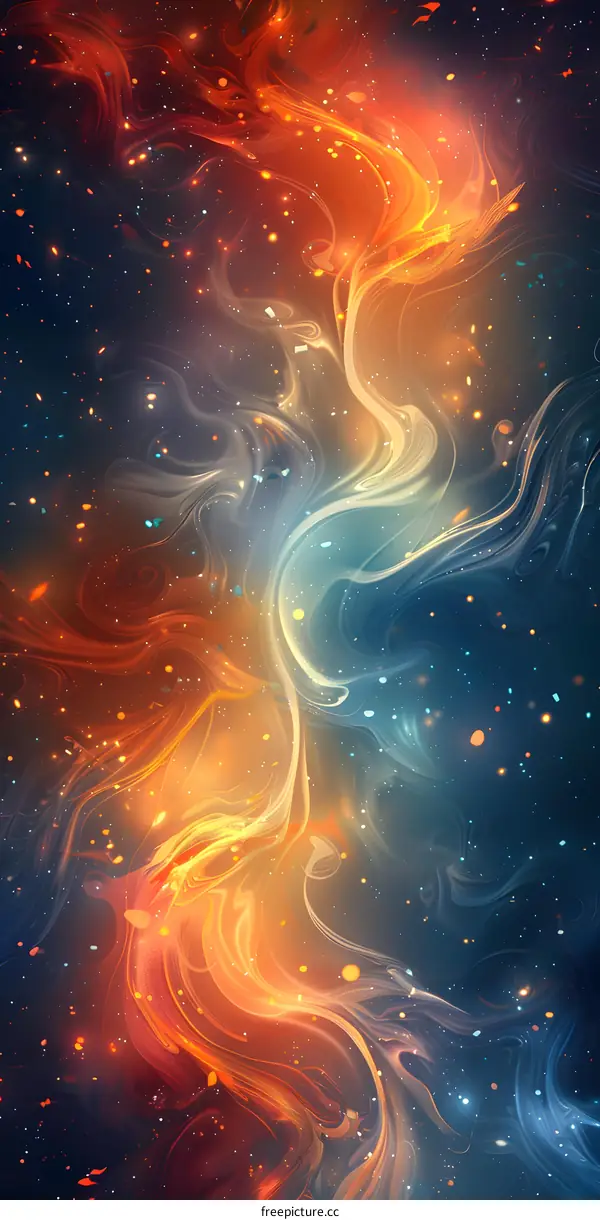 Colorful abstract painting