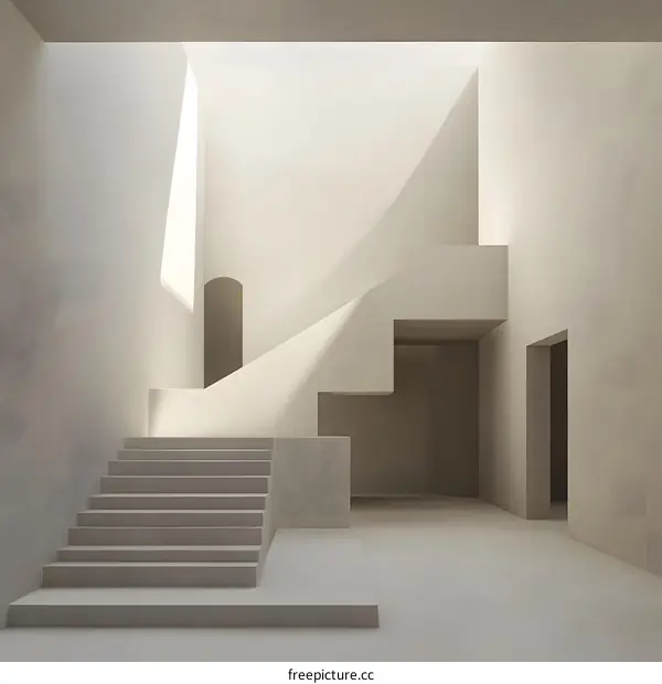 Minimalist Modern Architecture Staircase Design Interior