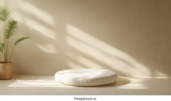 Beige Minimalist Product Display Mockup