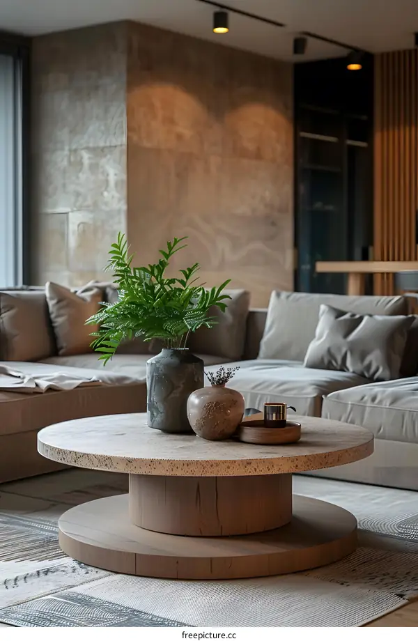 Modern minimalist living room