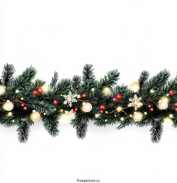 Christmas Garland Decoration Illustration