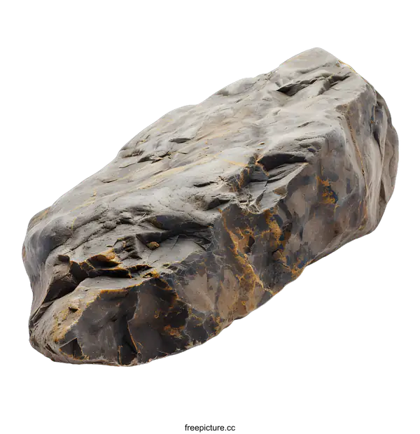 [Transparent Background PNG]Isolated Rock Texture on White Background