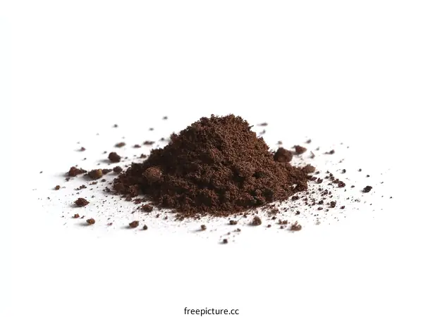 Pile of Ground Coffee Beans