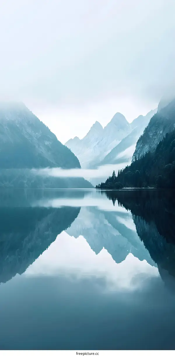 Mountain Lake Reflection Landscape Photography