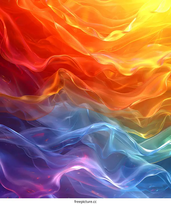 Abstract Colorful Wavy Background
