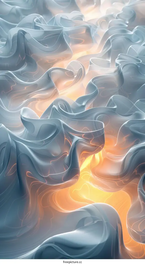 Abstract Liquid Flowing Forms