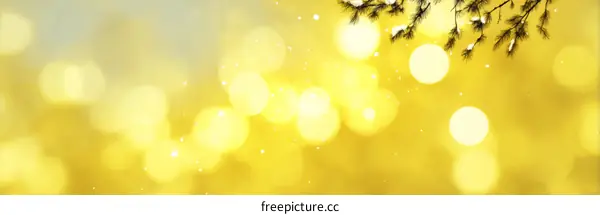 Golden Festive Bokeh Background Design