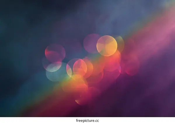 Abstract Colorful Bokeh Background Image