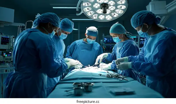 Surgical Team in Operation Theatre