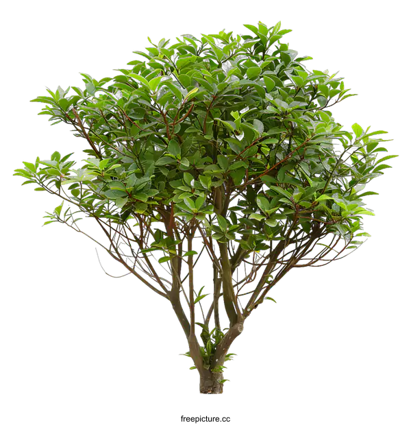 [Transparent Background PNG]Green Bush With White Background