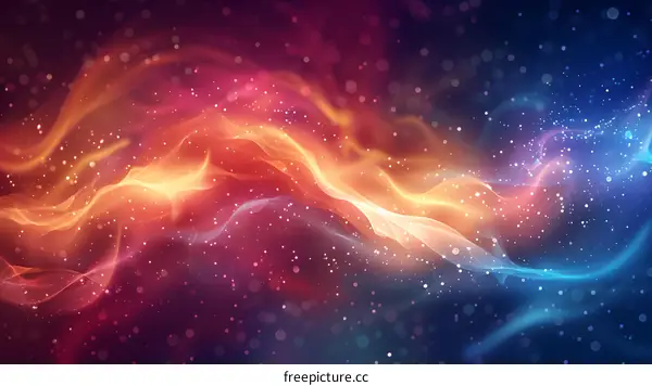 Abstract Wavy Colorful Background