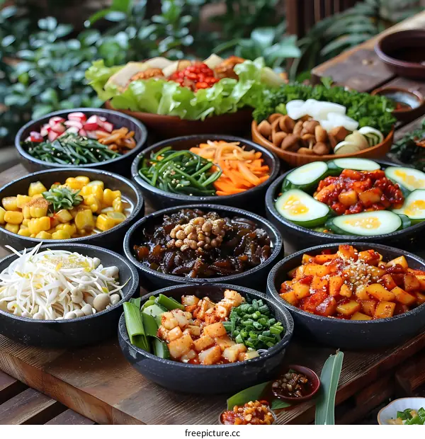 Assortment Of Korean Dishes