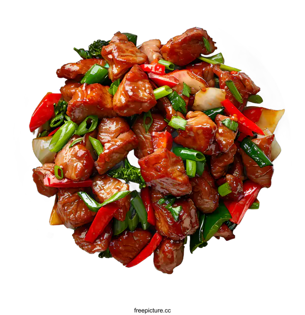 [Transparent Background PNG]Beef with broccoli