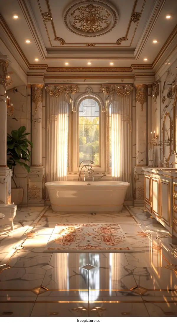 Luxurious Marble Bathroom