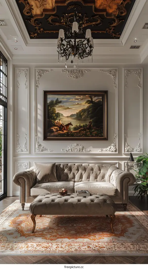 Elegant Home Interior Design with Artwork