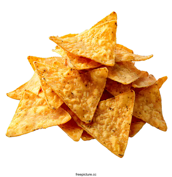 [Transparent Background PNG]Nacho chips isolated on white background