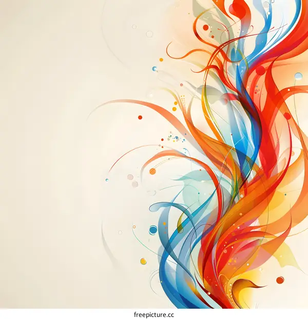 Abstract Colorful Swirls Background