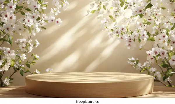 Spring Cherry Blossom Display Podium