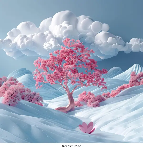 Pastel Pink Cherry Blossom Wonderland