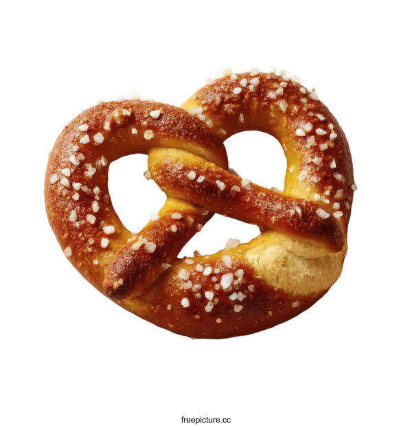 [Transparent Background PNG]Close-up of a delicious pretzel