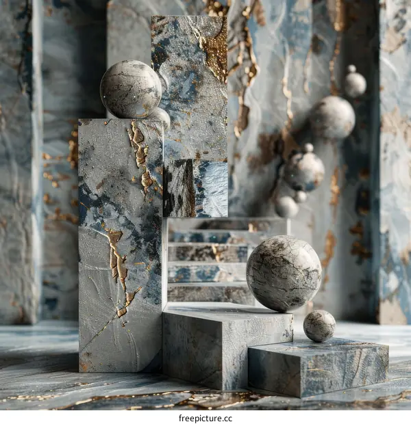 Abstract Geometric Marble Blocks and Spheres