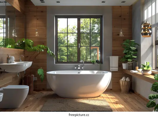 Modern Farmhouse Bathroom Interior Design