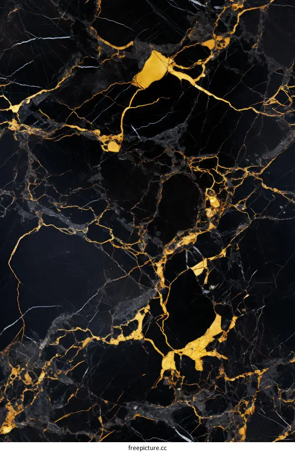 Black and gold marble texture