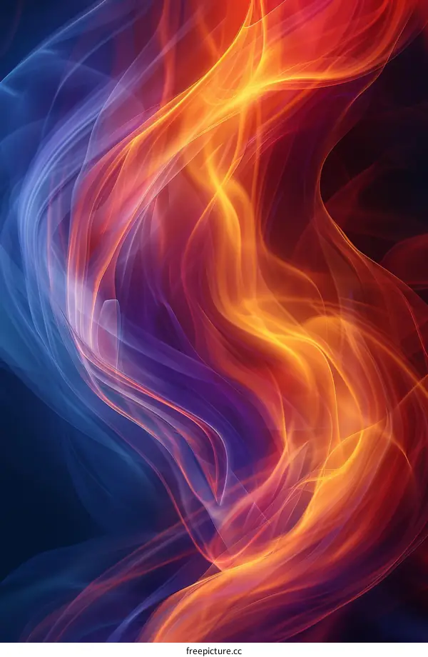 Blaze and Frost Abstract