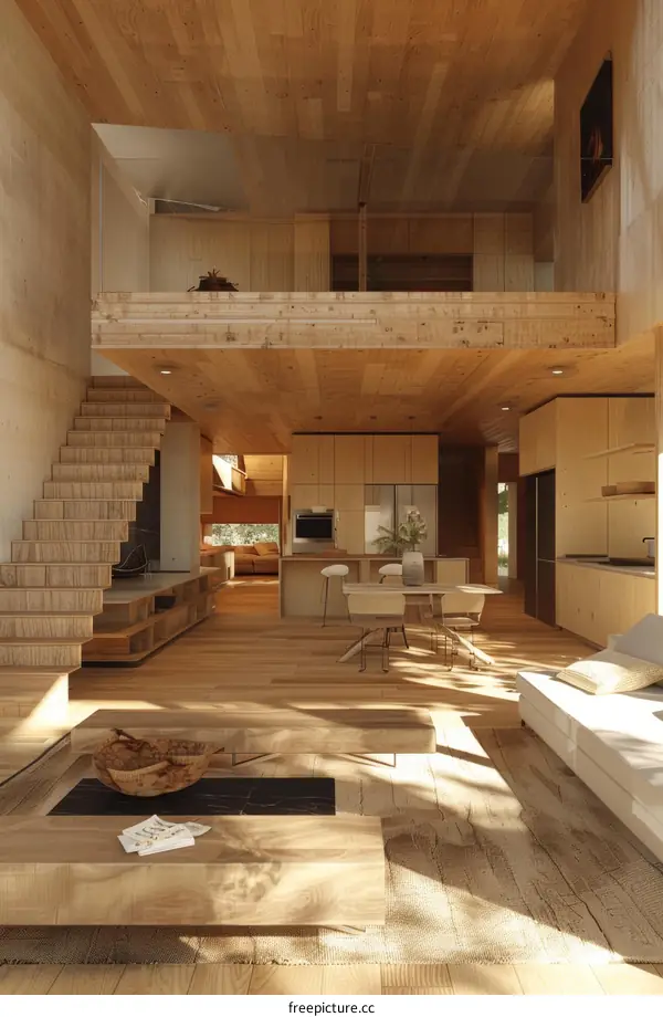 Modern Wood and Glass Home Interior Design