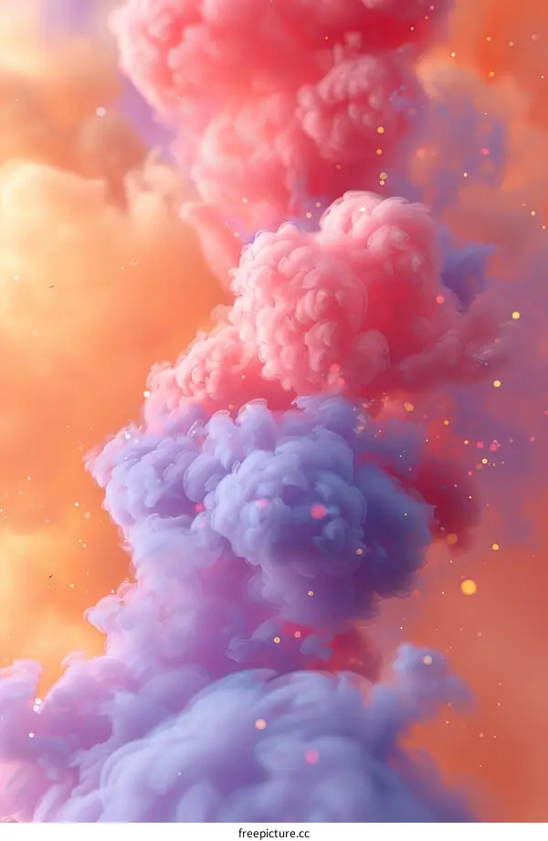 Colorful smoke background